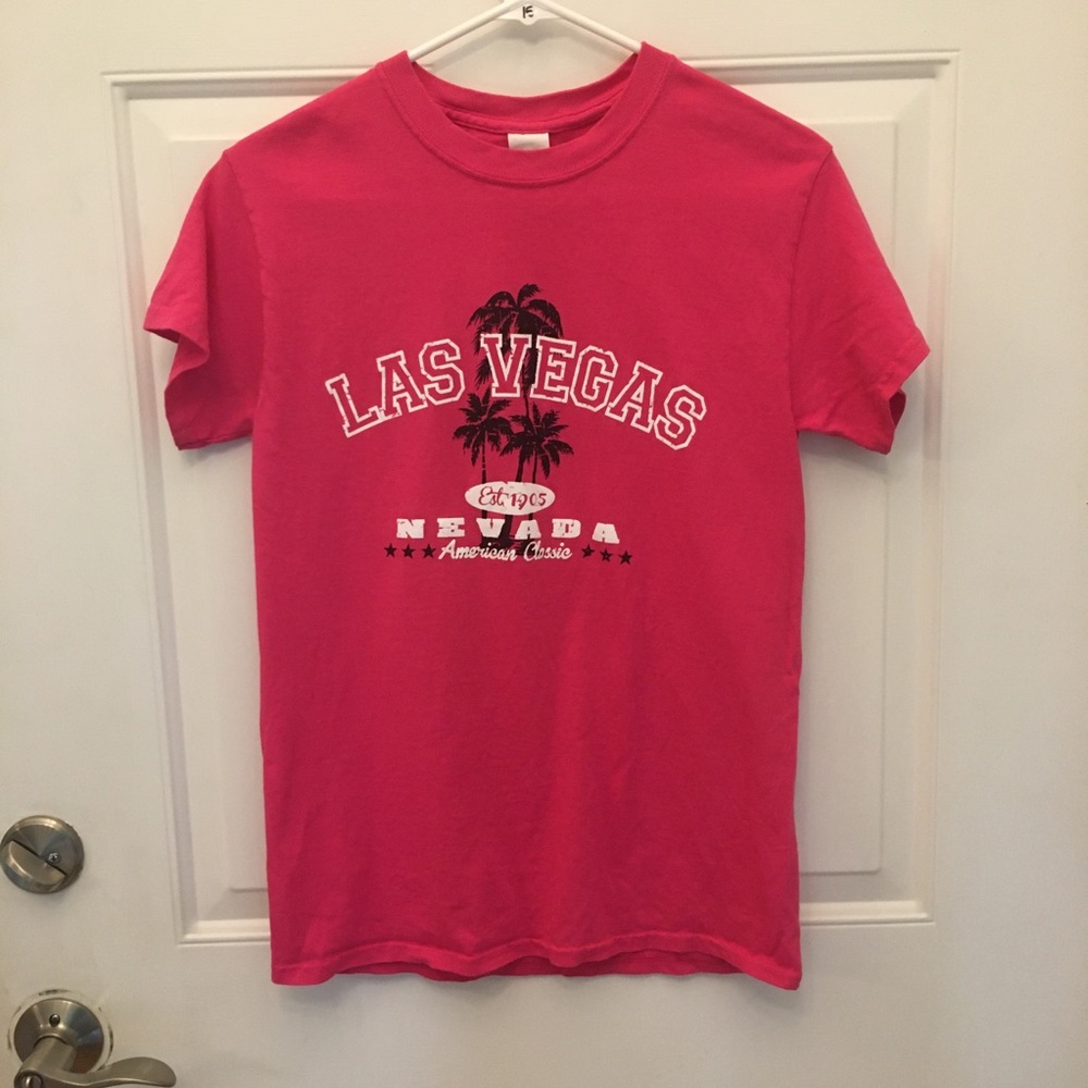 Gildan Hot Pink Las Vegas Tee